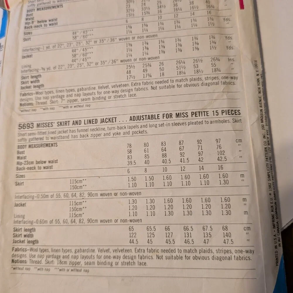 Simplicity 5693 esp